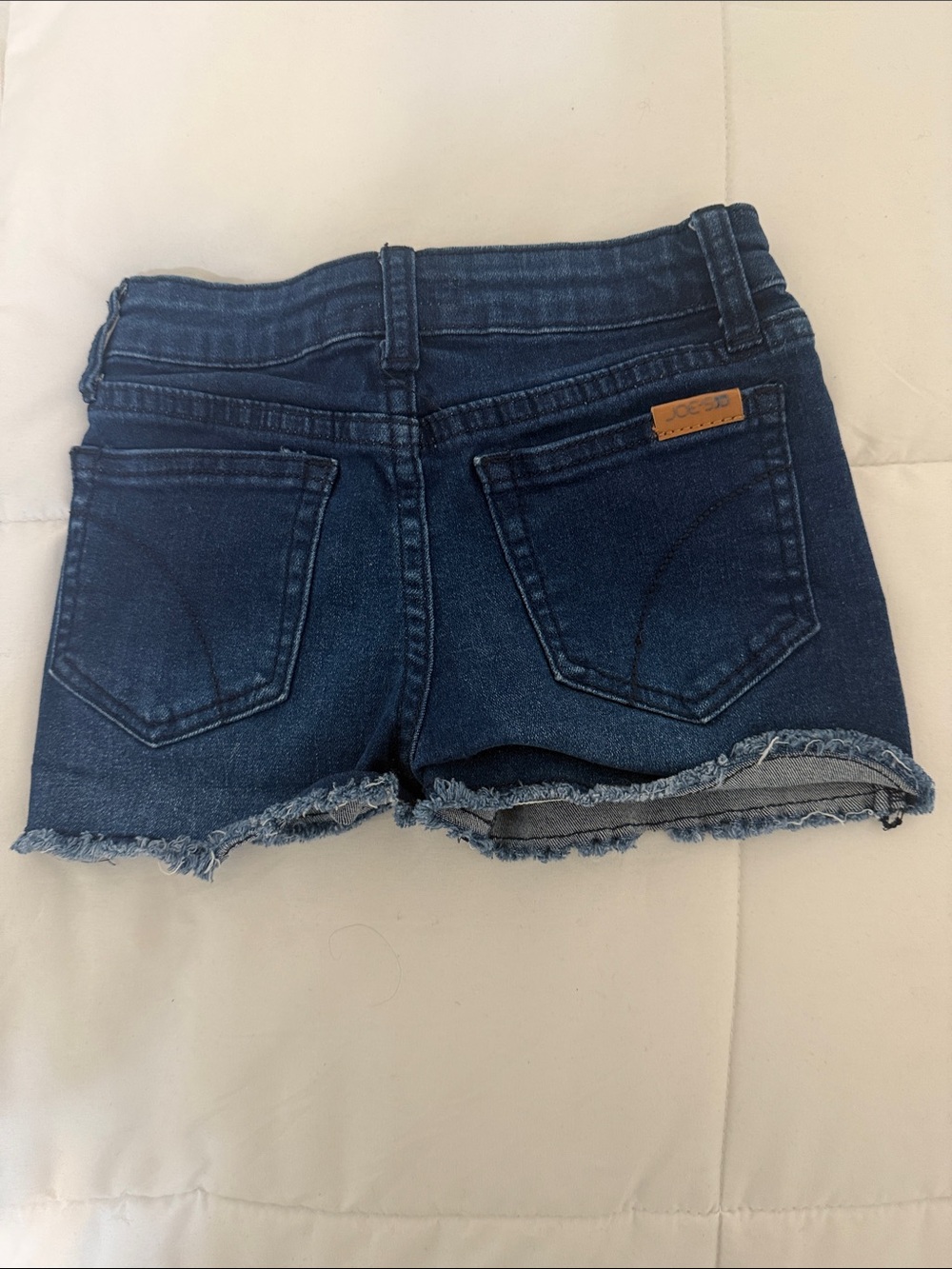 Dark Blue Denim Cutoff Shorts